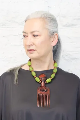 Sally Bass African Comb Necklace