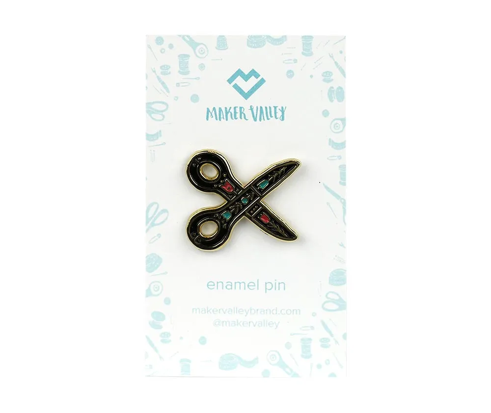 Scissors Enamel Pin