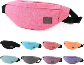 TINYAT Small Fanny Packs for Women Men Waist Bag Sling Bag Super Lightweight for Travel Cashier's box, Tool Kit T201, Pink