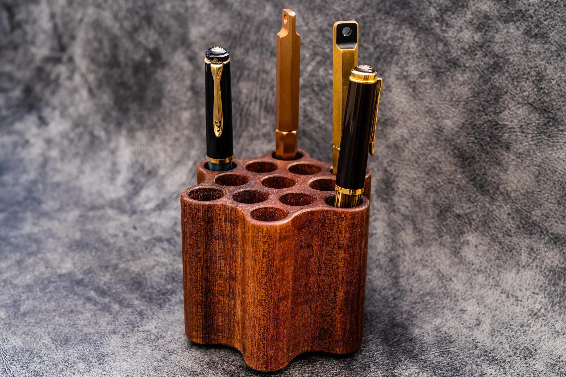 ToolComb Wooden Pen and Brush Stand Holder