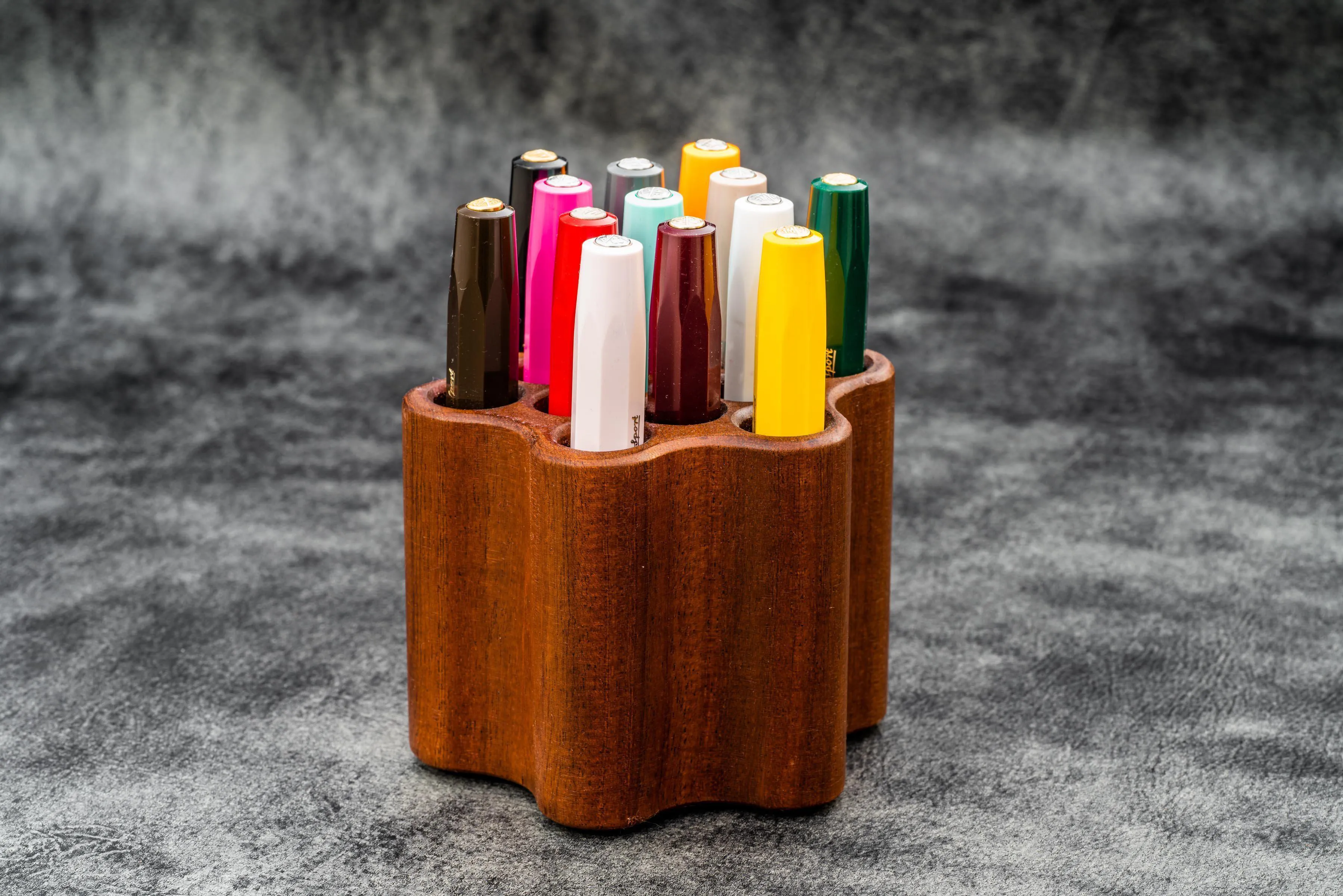 ToolComb Wooden Pen and Brush Stand Holder