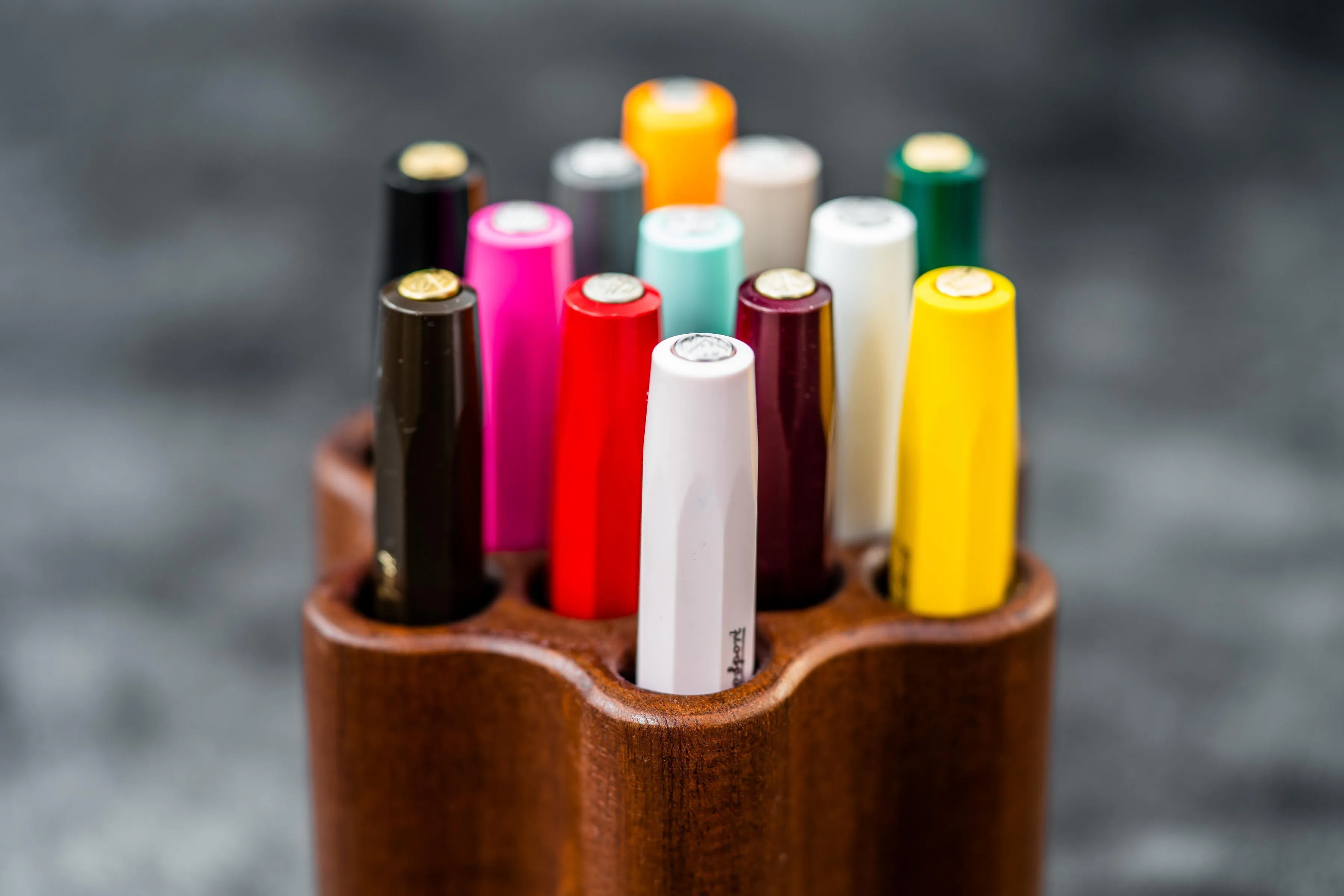 ToolComb Wooden Pen and Brush Stand Holder