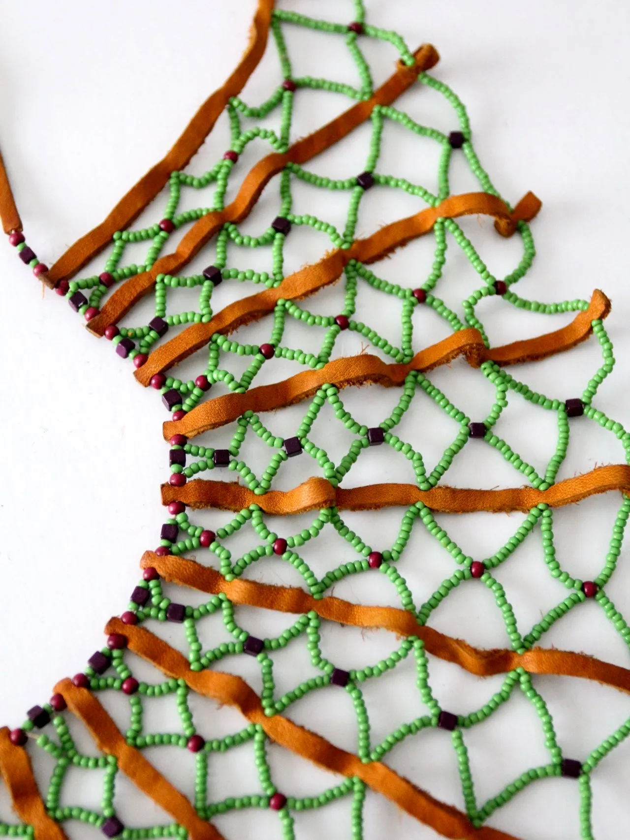 vintage beaded collar necklace
