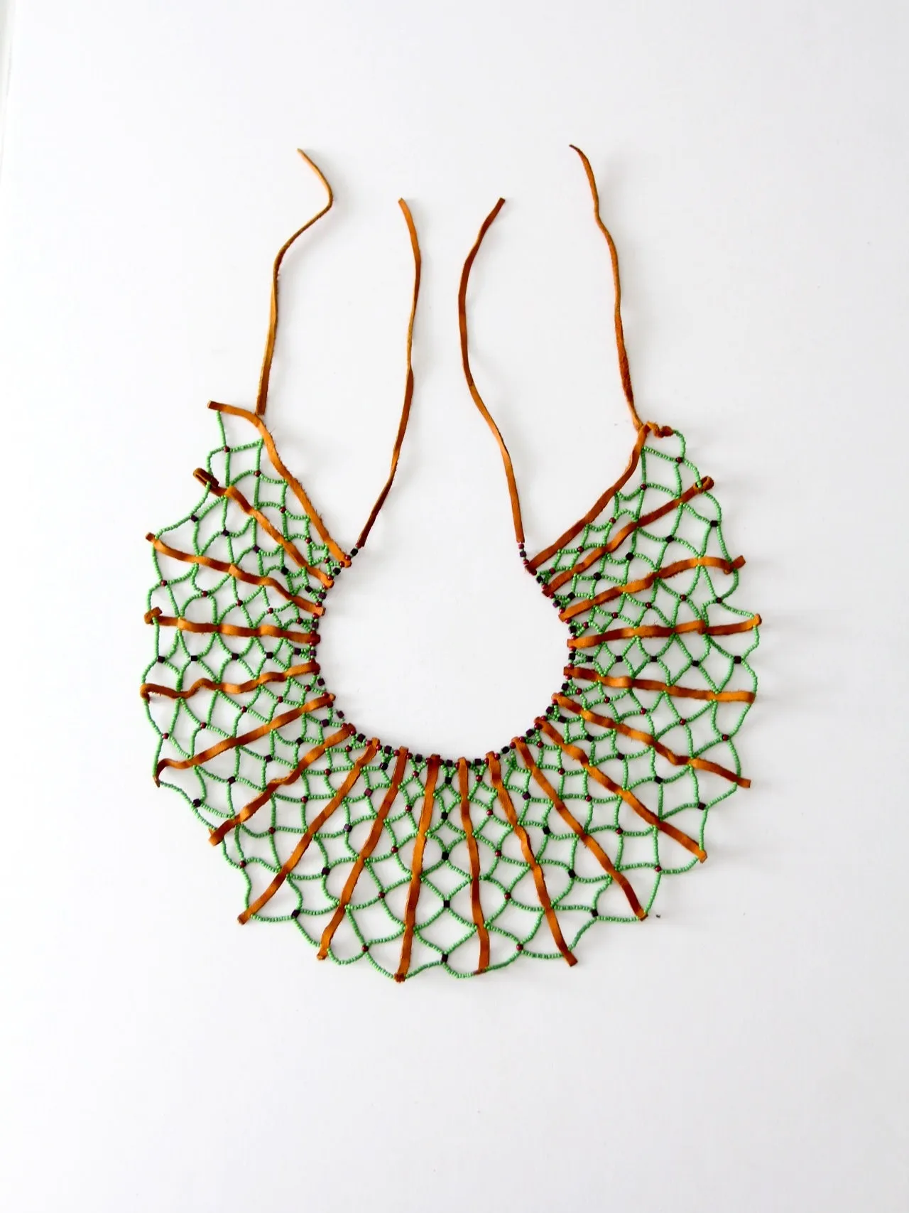vintage beaded collar necklace