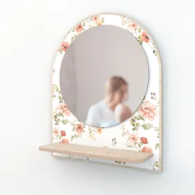 VINTAGE Floral Mirror