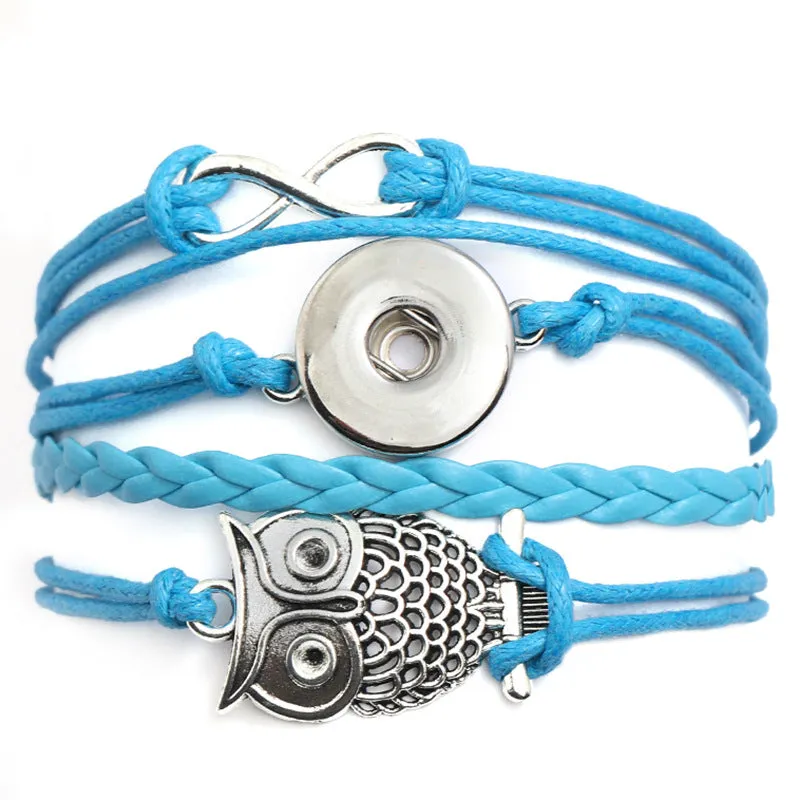 Wholesale Woven Buckle Leather Alloy Bracelet