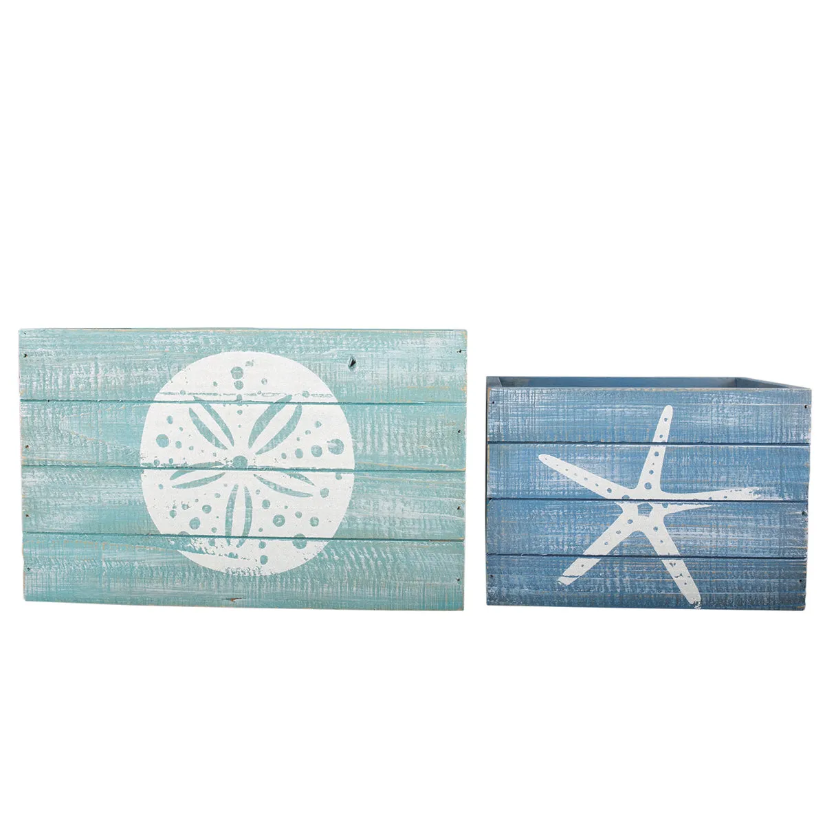 Wood Box Containers, Set of 2