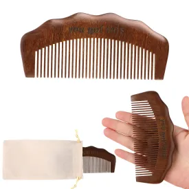 Wooden Labor Comb, Birth Comb for Labor Pain Sandalwood Natural Birthing Comb Labor Relief and Delivery Essentials Pregnancy Gift for Pregnant Women, with Cloth Bag