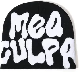 Y2k Spider Beanie Hat Beanie MEA Culpa Wireless Acrylic Knit Skull Cap Winter Warm Hats for Women Man Teenagers